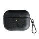 Чехол Grain Leather Case для AirPods 4 &mdash; кожаный &mdash; Black / Чёрный A31613 фото 1