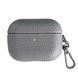 Чехол Grain Leather Case для AirPods 4 &mdash; кожаный &mdash; Gray / Серый A31663 фото