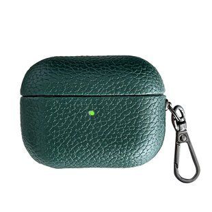 Чохол Grain Leather Case для AirPods Pro 3 &mdash; шкіряний &mdash; Forest Green / Лісовий зелений A32097 фото