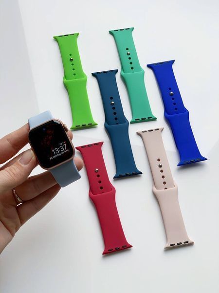 Ремешок Silicone Sport Band для Apple Watch 42mm (Series 1-3) / 44mm / 45mm / 46mm / 49mm Ultra, размер L (большой) &mdash; силиконовый &mdash; Amethyst / Фиолетовый A27143 фото