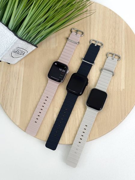 Ремешок Ocean Loop для Apple Watch 42mm (Series 1-3) / 44mm / 45mm / 46mm / 49mm Ultra &mdash; силиконовый &mdash; Yellow / Жёлтый A27420 фото