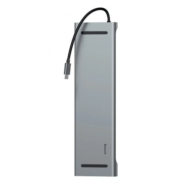 Перехідник для MacBook USB-C хаб Baseus Enjoyment 11 в 1 &mdash; Grey / Сірий A26187 фото
