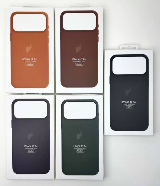 Чохол Leather Case із MagSafe для iPhone 17 &mdash; шкіряний &mdash; Dark Gray / Сірий A23061 фото