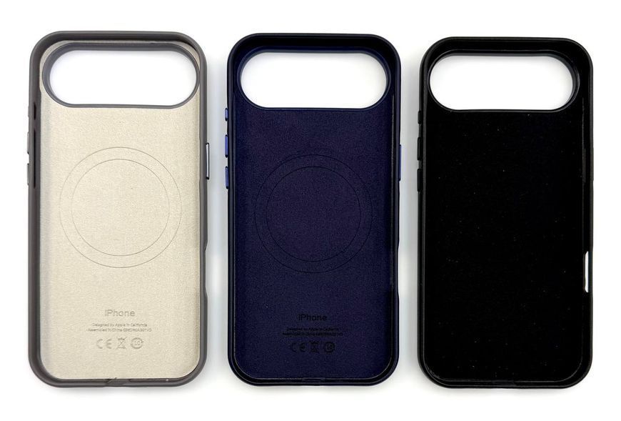 Чохол Leather Case із MagSafe для iPhone 17 &mdash; шкіряний &mdash; Dark Gray / Сірий A23061 фото