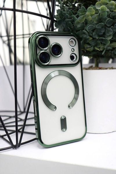 Чехол Shining с MagSafe для iPhone 16 &mdash; блестящий &mdash; Rose Gold / Малиновый A3347 фото