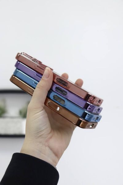 Чехол Shining с MagSafe для iPhone 16 &mdash; блестящий &mdash; Rose Gold / Малиновый A3347 фото