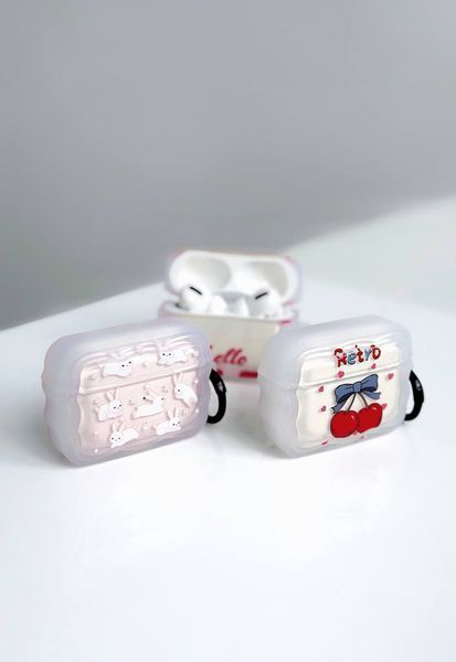 Чехол Print Waves для AirPods 1 | 2 &mdash; силиконовый &mdash; Happy A30825 фото