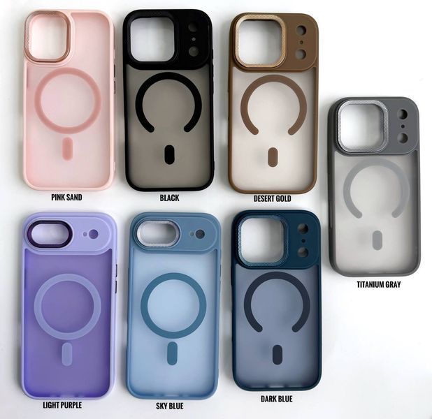 Чохол Nofelet MATT із MagSafe для iPhone 17 &mdash; протиударний &mdash; Pink Sand / Рожевий A1097 фото