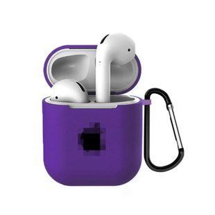 Чехол Logo Case для AirPods Pro 2 &mdash; силиконовый &mdash; Purple / Фиолетовый A32048 фото