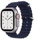 Ремешок Ocean Loop для Apple Watch 42mm (Series 1-3) / 44mm / 45mm / 46mm / 49mm Ultra &mdash; силиконовый &mdash; Midnight Blue / Синий A27427 фото