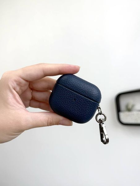 Чохол Grain Leather Case для AirPods Pro &mdash; шкіряний &mdash; White / Білий A31748 фото