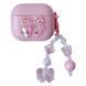 Чохол з бантиком для AirPods Pro &mdash; силіконовий &mdash; Glossy Pink / Глянцевий рожевий A31688 фото 1