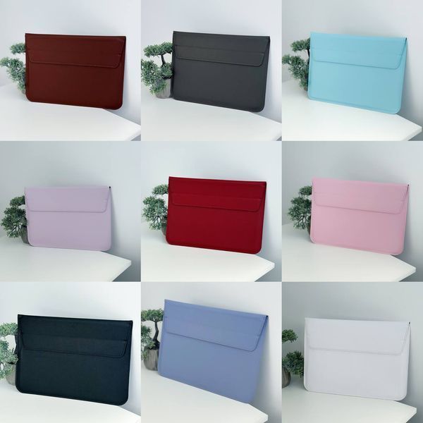 Чехол-конверт из эко-кожи Leather PU для MacBook и ноутбука 13.3 | 14&rdquo; &mdash; White / Белый A26256 фото
