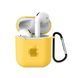 Чохол Logo Case для AirPods 1 | 2 &mdash; силіконовий &mdash; Yellow / Жовтий A31037 фото