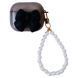 Чехол с бантиком для AirPods 3 &mdash; силиконовый &mdash; Black / Чёрный A31377 фото
