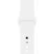 Ремешок Silicone Sport Band для Apple Watch 42mm (Series 1-3) / 44mm / 45mm / 46mm / 49mm Ultra, размер L (большой) &mdash; силиконовый &mdash; White / Белый A26889 фото