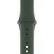Ремешок Silicone Sport Band для Apple Watch 42mm (Series 1-3) / 44mm / 45mm / 46mm / 49mm Ultra, размер L (большой) &mdash; силиконовый &mdash; Dark Green / Зелёный A27192 фото