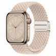 Ремешок Braided Magnetic для Apple Watch 42mm (Series 1-3) / 44mm / 45mm / 46mm / 49mm Ultra &mdash; тканевый &mdash; Antique White / Бежевый