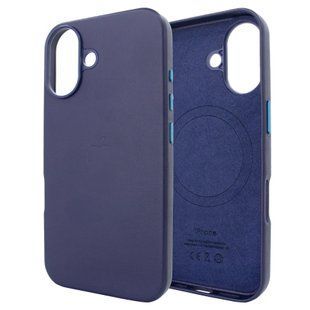 Чохол Leather Case із MagSafe для iPhone 16 Plus &mdash; шкіряний &mdash; Midnight blue / Синій A17102 фото