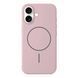 Чехол Silicone Slim с MagSafe для iPhone 16 &mdash; тонкий силиконовый &mdash; Pink Sand / Розовый A3633 фото