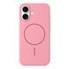 Чехол Silicone Slim с MagSafe для iPhone 16 &mdash; тонкий силиконовый &mdash; Rose Pink / Розовый A3635 фото