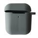 Чохол SLIM для AirPods 1 | 2 &mdash; силіконовий &mdash; Dark Gray / Темно-сірий A30939 фото