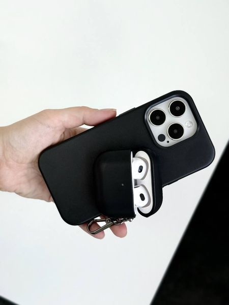 Чехол Leather Case для AirPods 3 &mdash; кожаный &mdash; Forest Green / Лесной зелёный A31386 фото