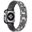 Ремешок Crystal Band для Apple Watch 42mm (Series 1-3) / 44mm / 45mm / 46mm / 49mm Ultra &mdash; металлический &mdash; Black / Чёрный