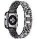Ремешок Crystal Band для Apple Watch 42mm (Series 1-3) / 44mm / 45mm / 46mm / 49mm Ultra &mdash; металлический &mdash; Black / Чёрный A27444 фото 1