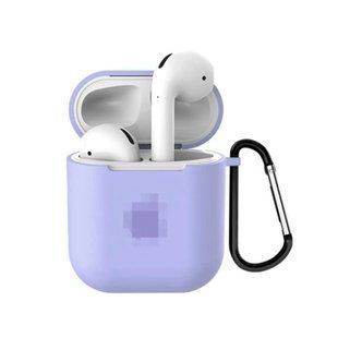 Чохол Logo Case для AirPods 1 | 2 &mdash; силіконовий &mdash; Glycine / Фіалковий A30872 фото