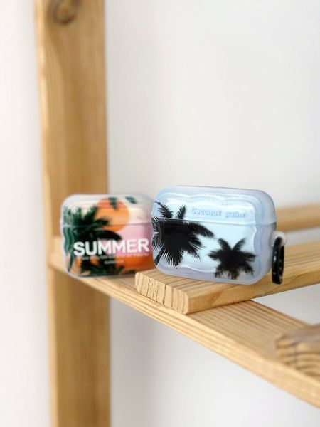 Чехол Print Waves для AirPods 3 &mdash; силиконовый &mdash; Coconut Palm / Кокосовая пальма A31393 фото