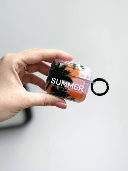 Чехол Print Waves для AirPods 3 &mdash; силиконовый &mdash; Coconut Palm / Кокосовая пальма A31393 фото