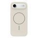 Чехол Silicone Slim с MagSafe для iPhone 17 Air &mdash; тонкий силиконовый &mdash; Antique White / Бежевый A972 фото