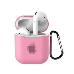 Чохол Logo Case для AirPods Pro 2 &mdash; силіконовий &mdash; Pink / Рожевий A32019 фото