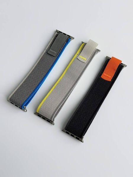 Ремешок Trail Loop для Apple Watch 42mm (Series 1-3) / 44mm / 45mm / 46mm / 49mm Ultra &mdash; нейлоновый &mdash; Black/Gray A26379 фото
