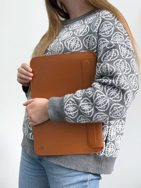 Шкіряний конверт Wiwu Skin Pro II Leather Sleeve для MacBook 14.2 &mdash; Pink / Рожевий A26225 фото