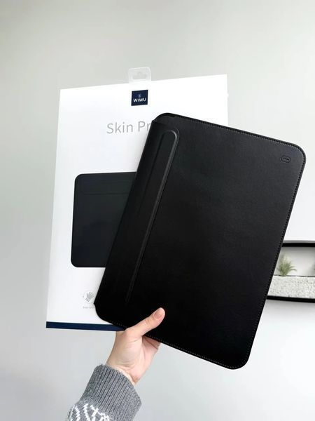 Шкіряний конверт Wiwu Skin Pro II Leather Sleeve для MacBook 14.2 &mdash; Pink / Рожевий A26225 фото