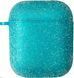 Чехол Crystal Color для AirPods 1 | 2 &mdash; силиконовый &mdash; Sea Blue / Морской синий A30862 фото