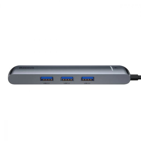 Переходник для MacBook USB-C хаб Baseus Mechanical Eye 6 в 1 &mdash; Grey / Серый A26161 фото