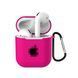 Чехол Logo Case для AirPods 3 &mdash; силиконовый &mdash; Electric Pink / Электрический розовый A31517 фото