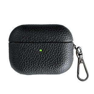 Чохол Grain Leather Case для AirPods Pro 3 &mdash; шкіряний &mdash; Black / Чорний A32087 фото