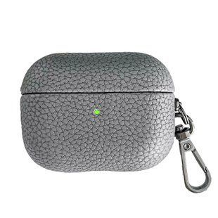 Чохол Grain Leather Case для AirPods Pro &mdash; шкіряний &mdash; Gray / Сірий A31724 фото