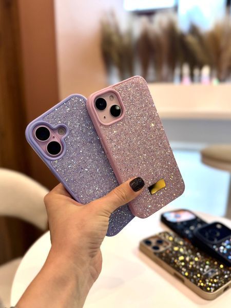 Чехол со стразами Svarowski Diamonds для iPhone 16 &mdash; Blue / Синий A3645 фото